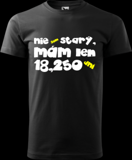 Pánske tričko  50r tisíce dní (Tričko k 50 narodeninám)