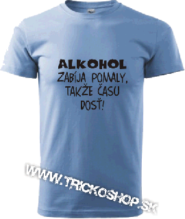 Pánske tričko Alkohol zabíja