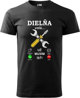 Pánske tričko Dielňa volá (Tričko pre automechanika)