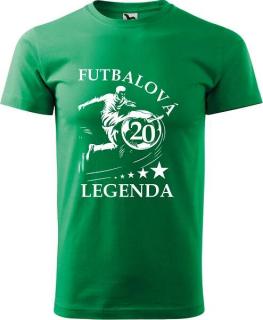 Pánske tričko Futbalová legenda 20r. (Vtipné tričko k  20 narodeninám)