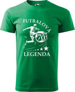Pánske tričko Futbalová legenda 70r. (Tričko k narodeninám 70 rokov)