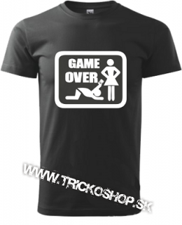 Pánske tričko Game over eur (Game over eur)