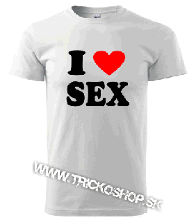 Pánske tričko I love SEX