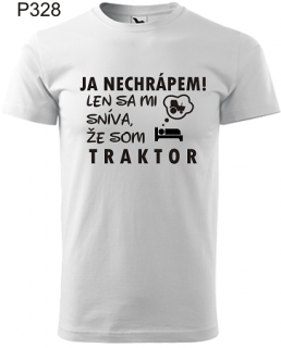 Pánske tričko Ja nechrápem "traktor" (Darček pre muža)
