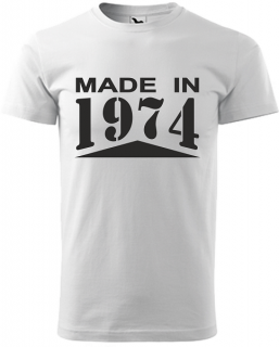 Pánske tričko Made in 1974 (Tričko k narodeninám 50 rokov)