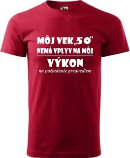 Pánske tričko Môj vek 50r výpredaj (Tričko k 50 narodeninám)