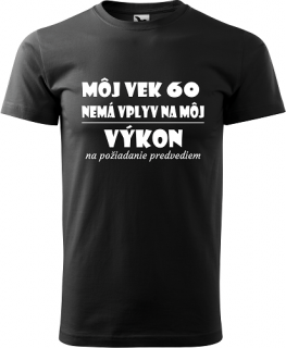 Pánske tričko Môj vek 60r (Tričko k 60 narodeninám)