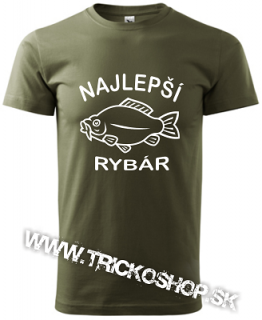 Pánske tričko Najlepší rybár (Rybárske tričko Kapor)
