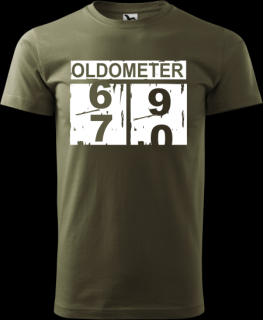 Pánske tričko OLDOMETER 70 (Tričko k 70 narodeninám)