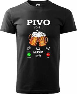 Pánske tričko Pivo volá (Darček pre pivára)