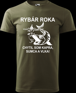 Pánske tričko Rybár roka výpredaj (Tričko pre rybára)