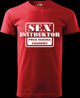 Pánske tričko Sex inštruktor (Vtipné tričko pre chlapa)