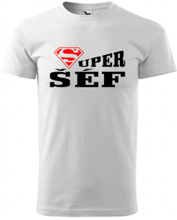 Pánske tričko Super šéf (Tričko pre šéfa)