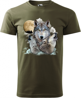 Pánske tričko Vlk 5 (Vlk na tričku)