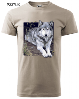 Pánske tričko Vlk 6 (Tričko s vlkom)