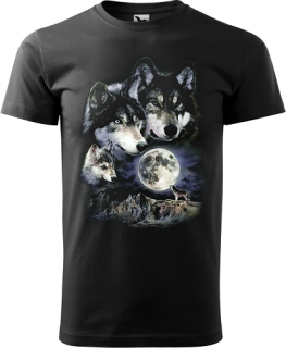 Pánske tričko Vlk 7 (Tričko s vlkom)