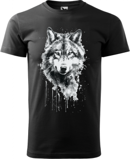 Pánske tričko Vlk 9 (Tričko s vlkom)