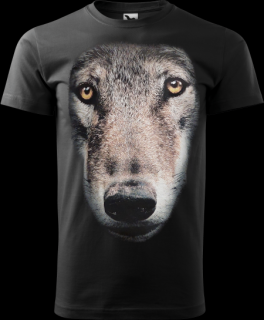 Pánske tričko Vlk hlava (Tričko s vlkom)