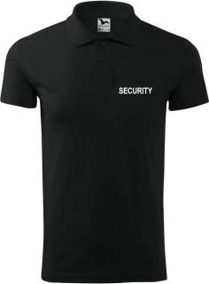 Polokošeľa čierna SECURITY (Množstevné zľavy nižšie ⬇)