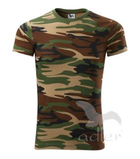 Tričko Camouflage hnedá (Maskáčové tričko hnedé)