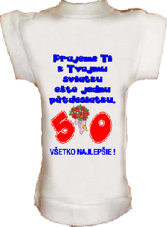 Tričko na fľašu Ešte jednu päťdesiatku