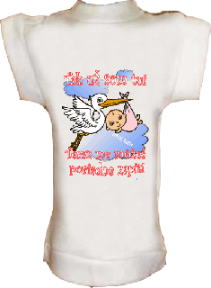 Tričko na fľašu Narodenie dieťaťa