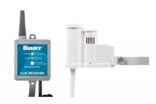 Bezdrôtový senzor dažďa Hunter WR-CLIK (Dažďový senzor bezdrôtový, s nastaviteľným množstvom zrážok a technológiou rýchlej aktivácií senzora. Dodáva sa v sade prijímač a vysielač.)