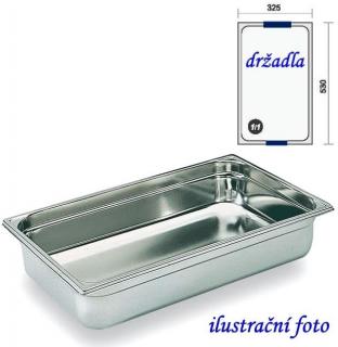 GN 1/1 -  65 INOX + držadla