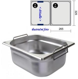 GN 1/2 - 100 INOX + držadla