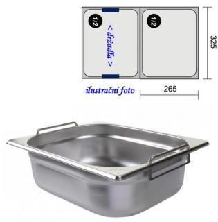 GN 1/2 -  65 INOX + držadla