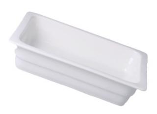 GN 1/2 - v 6,5 cm Porcelán - Bílý