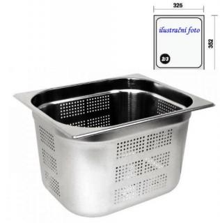 GN 2/3 - 100 INOX - perforovaná