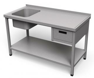 Pracovný stôl s drezom USP-1 Z (Pracovný stôl s drezom AUSP 1Z)