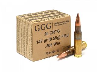 GGG .308Win. 147gr/9,55g FMJ (GPX11)