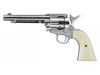 Revolver CO2 Colt SAA .45-5.5  nickel, kal. 4,5mm BB