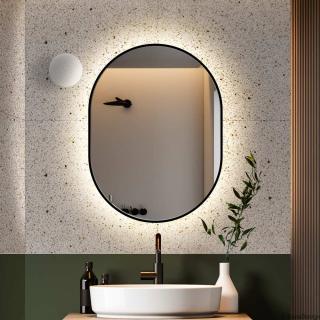 Zrkadlo Ambient LED Slim Black Rozmer: 50x160 cm
