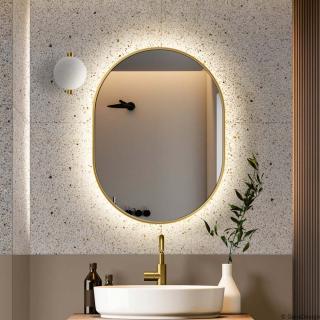 Zrkadlo Ambient LED Slim Gold Rozmer: 40x105 cm