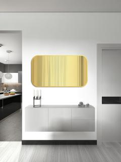 Zrkadlo Mirel SLIM Gold - gold glass Rozmer zrkadla: 40 x 60 cm