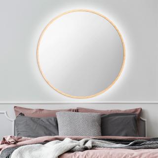 Zrkadlo Nordic Wood LED Rozmer zrkadla: ø 100 cm