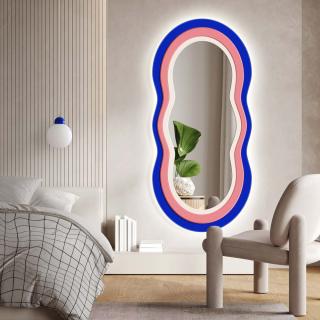 Zrkadlo Pulso Blue LED Rozmer: 61 x 140 cm