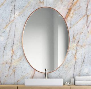Zrkadlo Scandi Slim Owal Copper Rozmer: 70 x 105 cm
