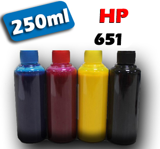 Atrament na plnenie kaziet HP no.651 MULTIPACK 250ml