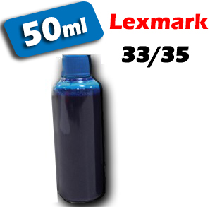 Atrament na plnenie kaziet Lexmark no 33/35 cyan