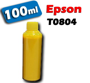 Atrament pre kazety Epson T0804 yellow 100ml