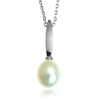 Zlatý náhrdelník so sladkovodnou perlou Milli