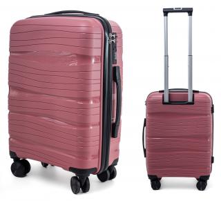 Cestovný kufor RGL - PP3 ružový - stredný