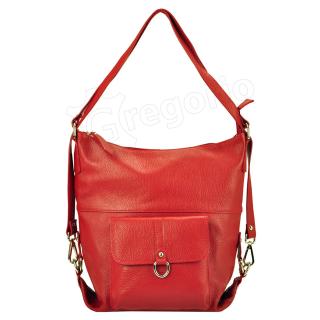 Dámska kabelka a batoh 2 v1 Gregorio 19-001 - červená