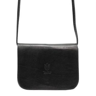 Dámska kožená kabelka Florence 43 - čierna