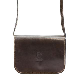 Dámska kožená kabelka Florence 43 - tmavo hnedá