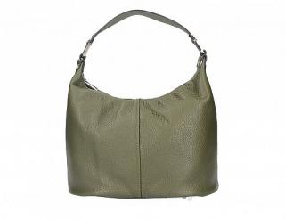 Dámska kožená kabelka GORA S7138 - zelená